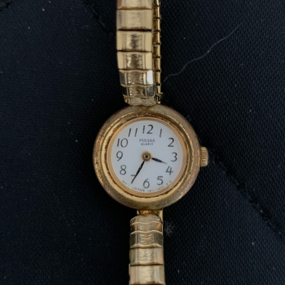 Pulsar Gold-Tone Quartz Smartwatch